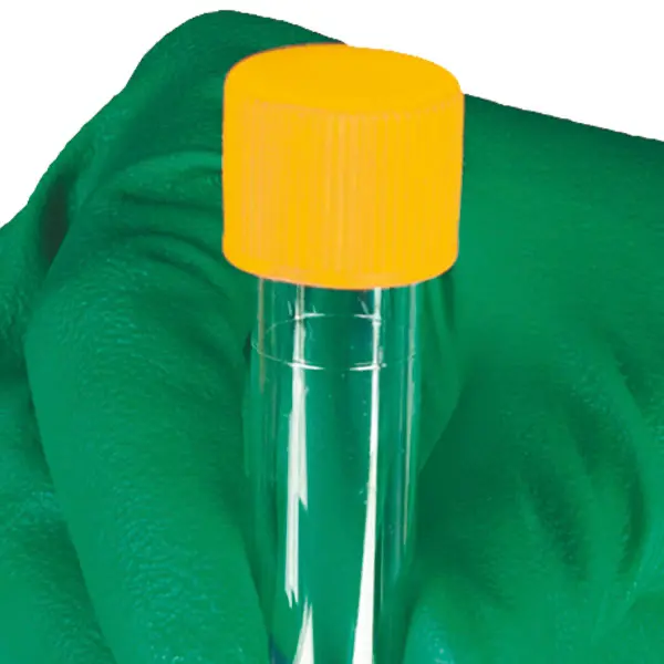 Screw-cap for round-based tubes, yellow 