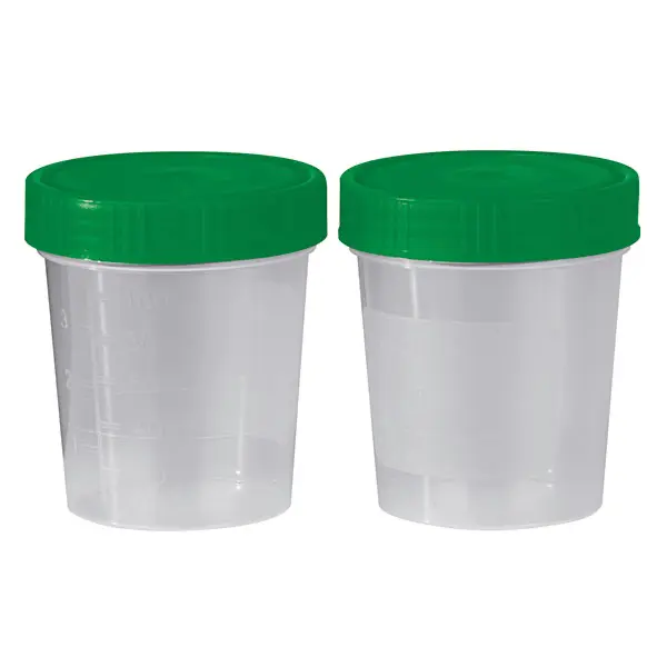 Urine beaker with screw-cap Non-sterile 125 ml