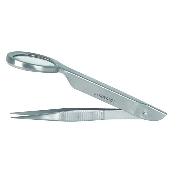 Forceps With Magnifier 9,0 cm