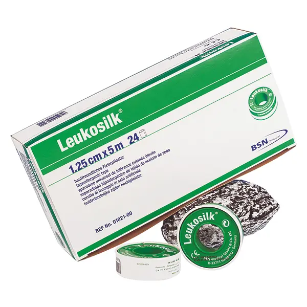 Leukosilk BSN with metal protection ring | 5,00 cm x 5 m | 60 pcs.