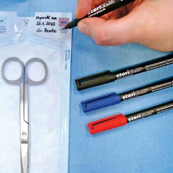 Sterilisation-Proof fibre pen red