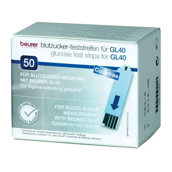 Beurer Blutzuckermesssystem und diverse Teststreifen Beurer GL44 & GL50 Teststreifen