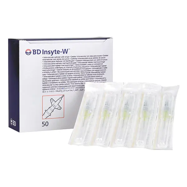 Insyte-W IV Catheter with Wing- BD 24 G | 19 x 0,7 mm | yellow