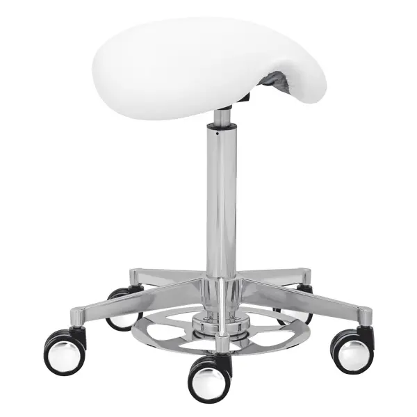 Comfort saddle stool professional polar white 